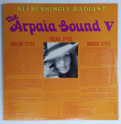 William Howard Arpaia: The Arpaia Sound V Lp FACTORY SEALED!!