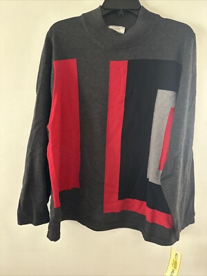 Women s Allison Daley ll  S-3XL  Gray Multicolor Sweater NWT