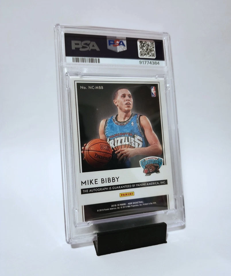 Mike Bibby 2018 Panini Noir Auto on-card Colour Numbered /99 Grizzlies - image 3 of 3