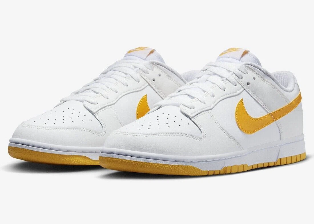 Nike Dunk Low White University Gold for Sale | Authenticity