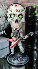 Ebros Gift Skeleton Rock Band Guitar Player Guitarist Bobble Head Figurine