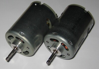 2 X Mabuchi 12V DC Carbon Brush Permanent Magnet Can Motor - RS-545SH - 7130 RPM