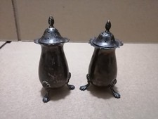 Sterling Silver Salt & Pepper Shakers 79 grams Charles Westwood Birmingham 1908 Sterling Silver Salt & Pepper Shakers 79 grams Charles Westwood Birmingham 1908 - Image 1