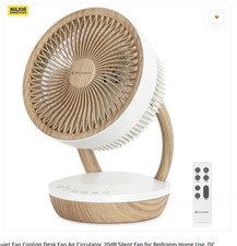 Mycarbon Silent Fan Electric Desk Oscillating Cooling Fans Air 20db RRP £100