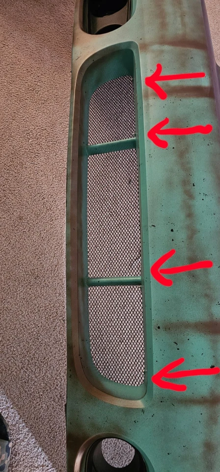 03-04 Mustang Cobra Malla Rejilla Inserciones Recubiertas de Polvo Negro  Foto 4 de 4