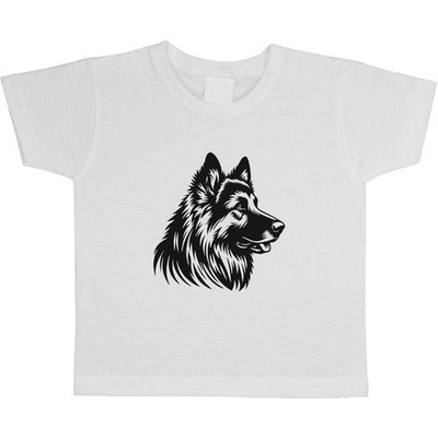 'German Shepherd Dog Side-View' Children's / Kid's Cotton T-Shirts (TS047930)