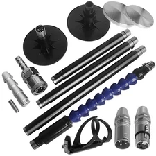 M6 Suction Cup 20-30cm Extension Rod 3XLR Connector Cola Cup Bracket Holder