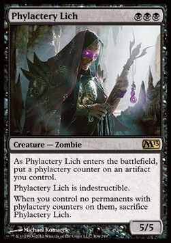 Magic/MTG Phylactery Lich M13-104 Rare Englisch Good Foil