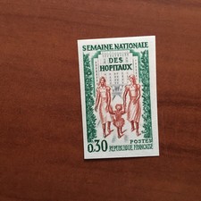 France Yvert No 1339 1339A Undenominated ** Hospitals 1962