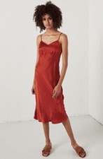SPELL & THE GYPSY COLLECTIVE Boudoir Silk Slip Strappy Dress Cooper Sz XXS SP15