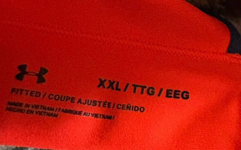 Sutiã Under Armour Feminino Infinity Estilo Alto # 1351994 Laranja e Azul XXL - Imagem 4 de 4