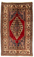 Vintage Oriental Hand-Knotted Carpet 6'2" x 10'2" Traditional Wool Area Rug