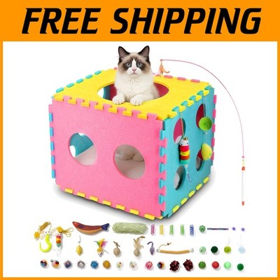 Interactive Cat Toy Bundle for Indoor Cats]