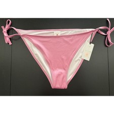 Shade  Shore Cheeky Side-Tie Bikini Bottom Womens L 12-14 Pink Beach Resort