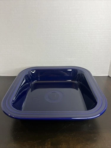 Fiesta Fiestaware Homer Laughlin Cobalt Blue Casserole Baker Baking Square Dish