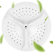 #W10752283 White Washer Wash Plate Washplate Compatible with Whirlpool Washer