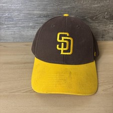 San Diego Padres Hat Cap Strap Back Kids Brown Yellow MLB Baseball Youth