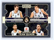 Real Madrid 2025-26 Contenders EuroLeague #1 Team Quads #/199 Luka Doncic