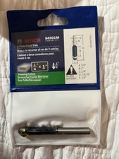 Bosch 84501M 1/4 in. x 1 in. Carbide Tipped 2-Flute Flush Trim Bit