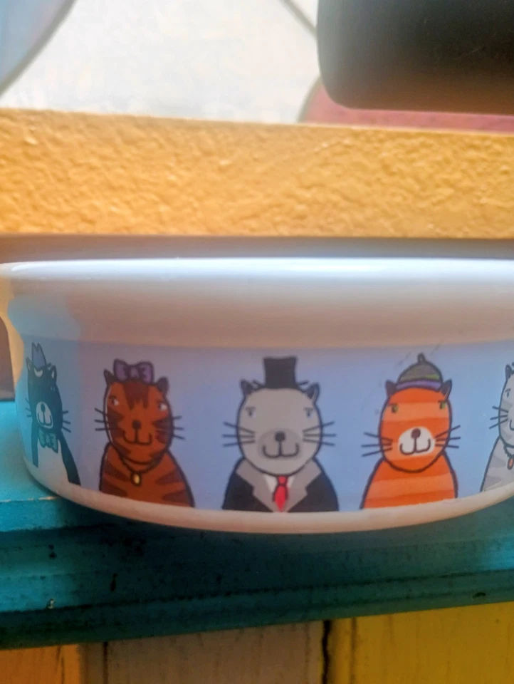 Cervezas Cat People de Rivera Van - 2 cuencos para gatos - Excelente estado Foto 3 de 4