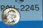 1964 BU TONED 25C WASHINGTON SILVER QUARTER EARLY US TYPE COIN RAW-2245