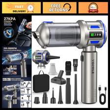 Mini Vacuum Cleaner 2 in 1, 27000PA Cordless Handheld Air Duster  Car Vacuum, 9