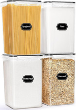 4 Pack Extra Large Airtight Food Storage Containers with Lids 6.5L / 220 Oz , B