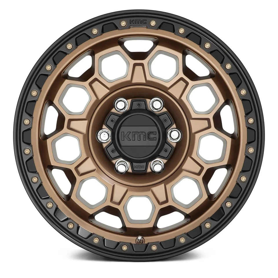 KMC KM545 TREK Wheel 17x8 (38, 5x108, 72.56) Bronze Single Rim - Imagem 2 de 4