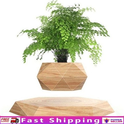 Magnetic Levitation Floating Plant Pot 360° Rotating Bonsai Planter Home Office