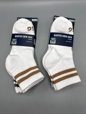 DSG 2 Pack Women s Quarter Crew Socks With Arch Support 6 Pairs Size M 5-10