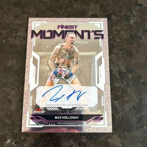 2025 Topps Finest UFC Finest Moments Signatures #FMS-MH Max Holloway