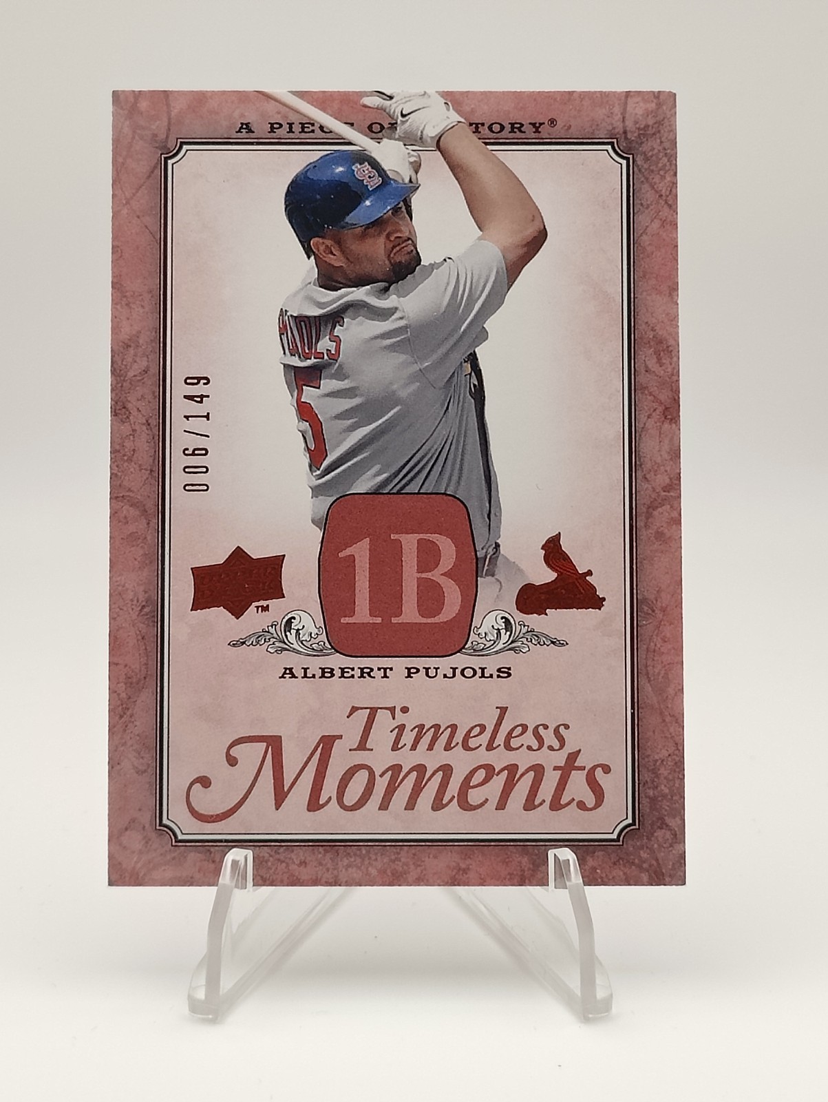 2008 Upper Deck A Piece of History - Timeless Moments Albert Pujols #TM-47