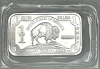 1 TROY oz .999 FINE PURE SILVER AMERICAN BUFFALO BAR USA 2008 SEALED -BI77