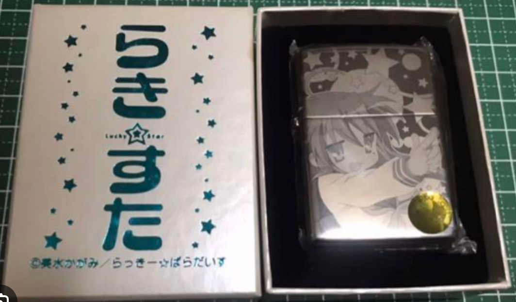 zippo らき☆すた　中古　レア品泉こなた 2008 らきすた Lucky Star Izumi Konata model zippo lighter Anime Kyoto Kyoani