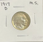 1917-D Buffalo Nickel. MS+  (11596)