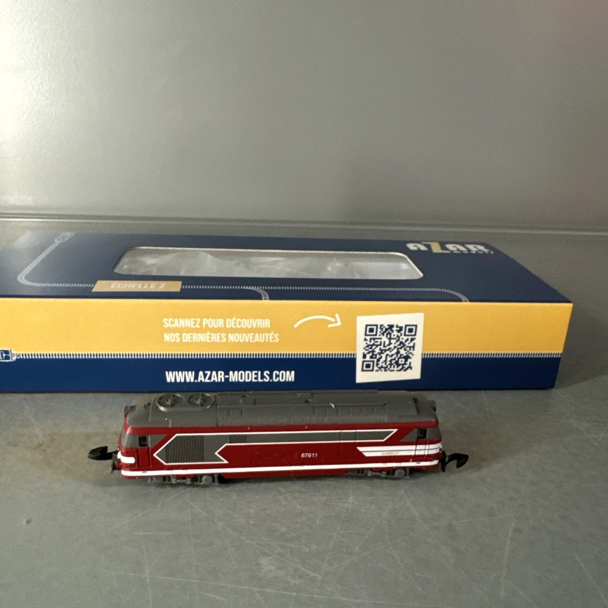 Locomotive Diesel Azar Models CC 72024 – SNCF Livrée Bleue – Échelle Z