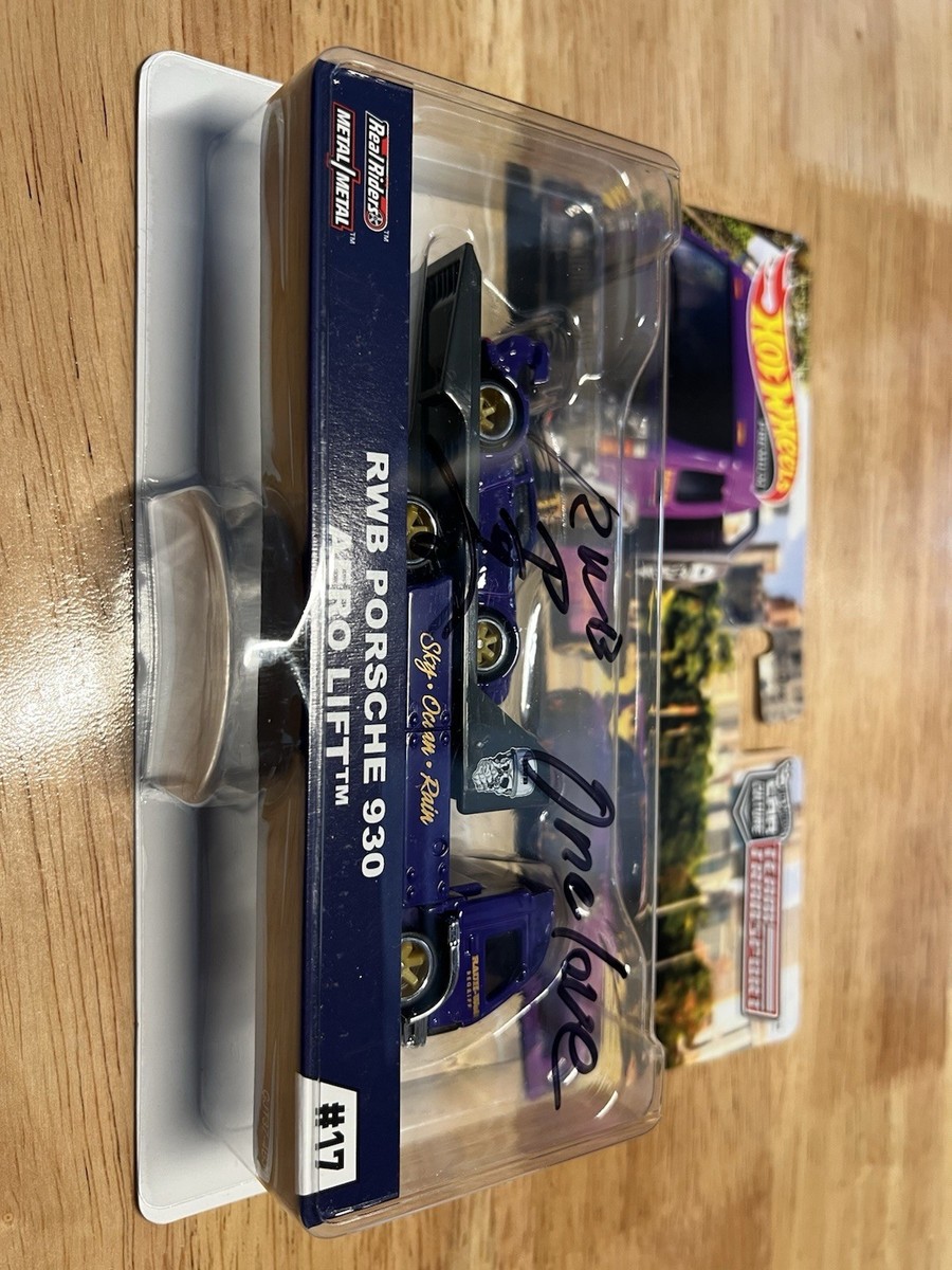 SIGNED Hot Wheels RWB Porsche 930 Purple Team Transport #17