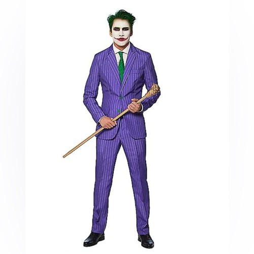 DC Comics JOKERANZUG Jacke/Hose/Krawatte Geist Halloween Kostüm Erwachsene Medium - Bild 4 von 6