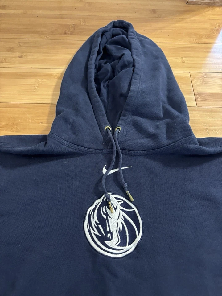 Sudadera con capucha vintage Y2K Dallas Mavericks Nike Center Swoosh talla L baloncesto Foto 2 de 4