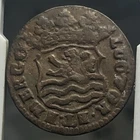 NETHERLANDS INDIES VOC 1728 ZEELAND DUIT #09 KM150