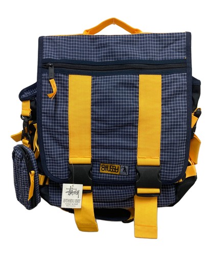 St ssy Mick Navy / Yellow Shoulder Bag Women's #TFB14406