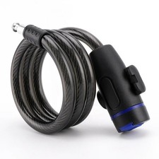 Bike Lock Heavy Duty Cable Anti Theft Bicycle 2 Key Security Chain Scooter Lock