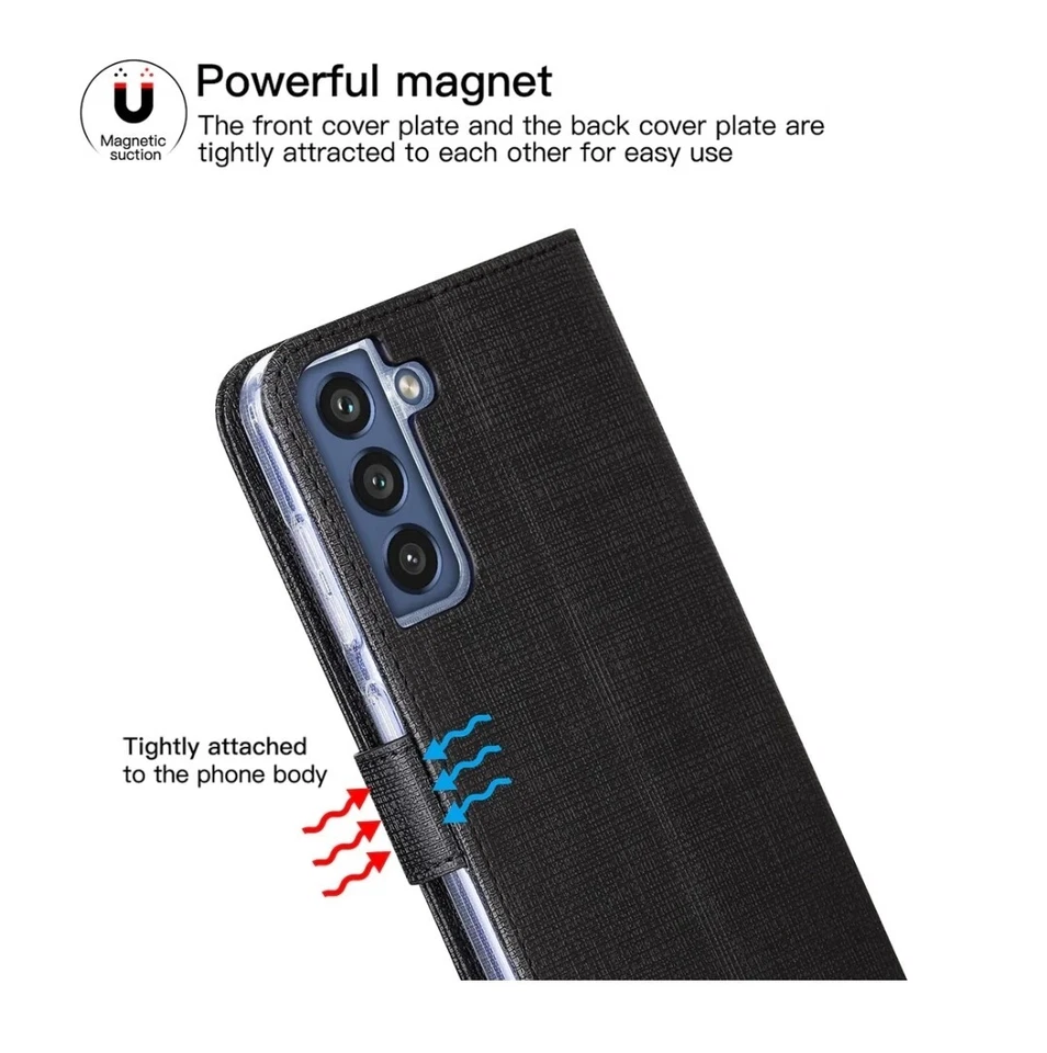 Phone Case for Samsung Galaxy S21 FE Card Wallet | Money Pouch | Kickstand - Image 4 of 4