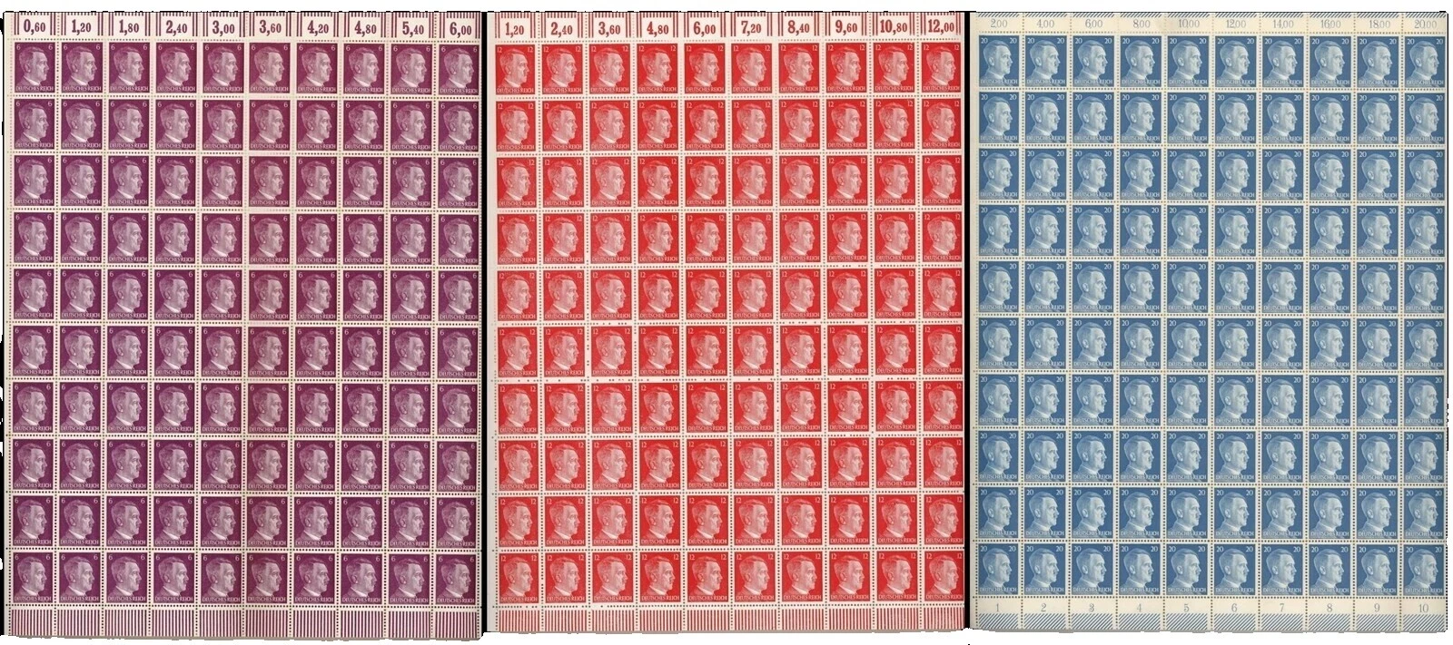 F/VF (Fine/Very Fine) Military, War Full Sheet Stamps