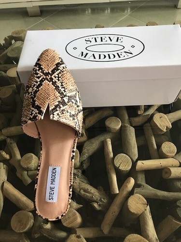STEVE MADDEN Ally Snake Embossed Slip On Mules Size 7.5 M $80 MSRP  194068101134 | eBay