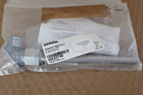 SIEMENS 544-577-60 Liquid Immersion Temperature Sensor, Platinum, 6-Inch - Picture 6 of 10