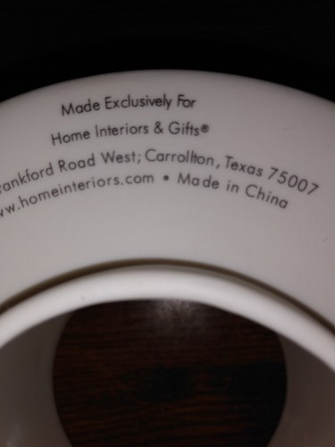 Home Interiors White/Winter White Candle Jar Shade Topper NEW IN BOX - Picture 4 of 5