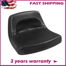 Black Garden Lawn Mower Tractor Seat Low Back Waterproof