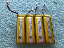 Battery 3.7v 470mah 1.74 Wh Polymer Li 4 Pcs Rechargeable