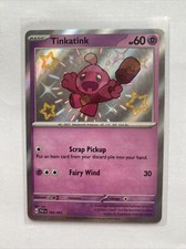 Pokemon Card - Tinkatink - 165/091 - Paldean Fates - Secret Shiny Rare - Mint 